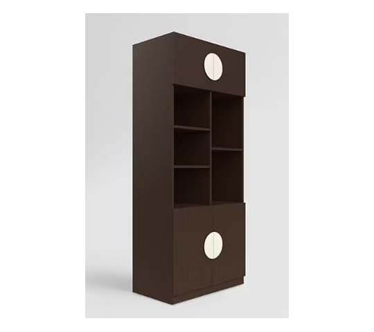 Europa Display Unit – Modern Wooden Showcase Cabinet for Living Room & Office