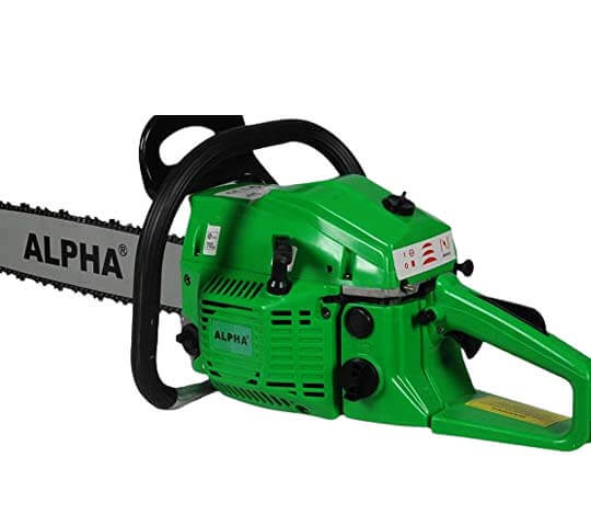 Alpha Petrol Chain Saw 22 Inch – Powerful Gas Chainsaw for Wood Cutting & Farming - 58cc Alpha Petrol Chain Saw 22 Inch – Powerful Gas Chainsaw for Wood Cutting & Farming - 58cc