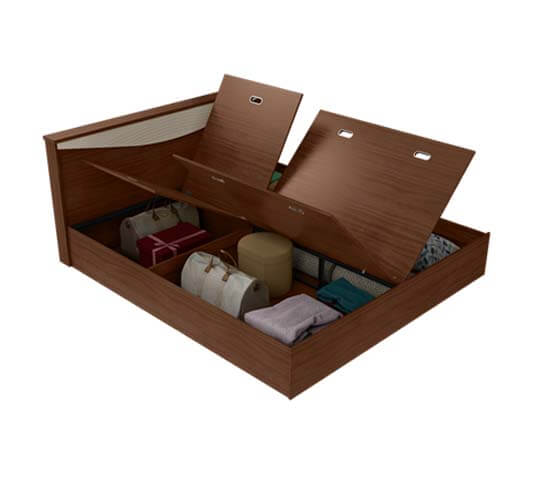 Allura Queen Bed – Stylish & Durable Wooden Bed for Modern Homes in Nepal