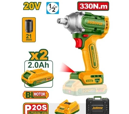 Jadever Cordless Impact Wrench 20V 330Nm Jadever Cordless Impact Wrench 20V 330Nm