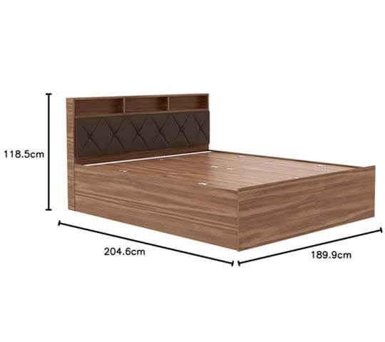 Lattice King Bed with Box Storage – Stylish & Spacious Lattice King Bed with Box Storage – Stylish & Spacious