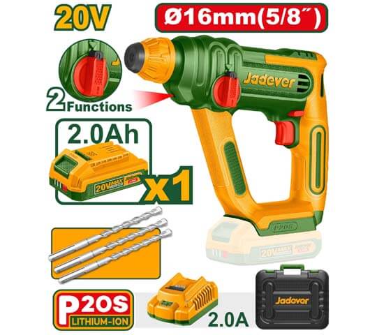 Jadaver Cordless Rotary Hammer 20V 16mm Jadaver Cordless Rotary Hammer 20V 16mm