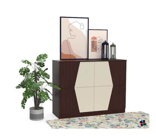 Duos Buffet Table – Modern Wooden Storage Cabinet for Dining Room in Nepal Duos Buffet Table – Modern Wooden Storage Cabinet for Dining Room in Nepal