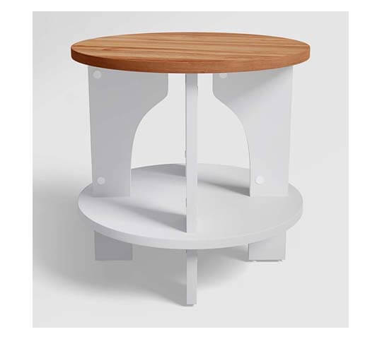 Osaka Corner Table | Wooden Side Table for Living Room & Bedroom in Nepal