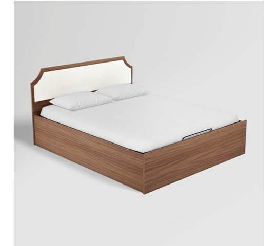 Nchant Queen Size Bed with Pullout Storage in Nepal | Modern Wooden Bed