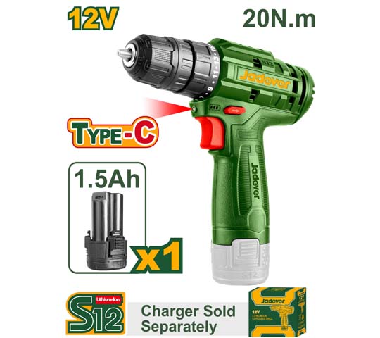 Jadever Cordless Drill 12V Jadever Cordless Drill 12V