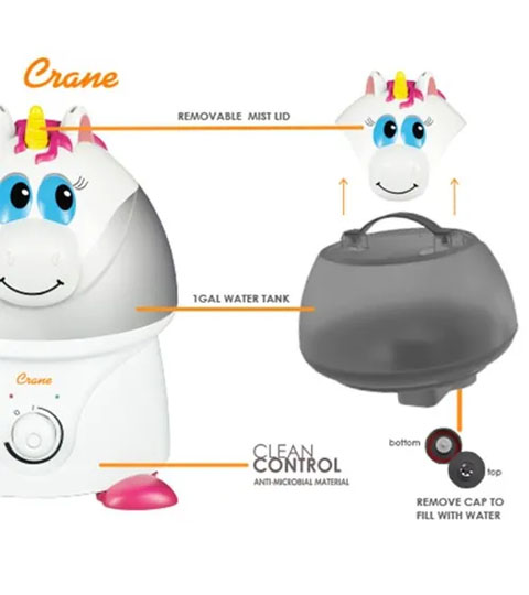 Crane Misty the Unicorn Humidifier EE-8249