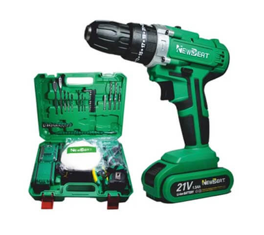 Newbeat 21V Cordless Drill Impact Machine with 140 PCS Tool Set – Powerful Rechargeable Drill in Nepal Newbeat 21V Cordless Drill Impact Machine with 140 PCS Tool Set – Powerful Rechargeable Drill in Nepal