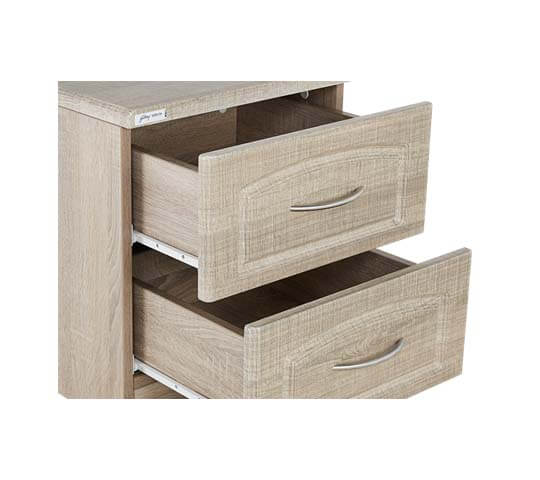 Eudora Bedside Table – Modern Wooden Nightstand for Bedroom in Nepal