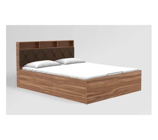Lattice King Bed with Box Storage – Stylish & Spacious Lattice King Bed with Box Storage – Stylish & Spacious
